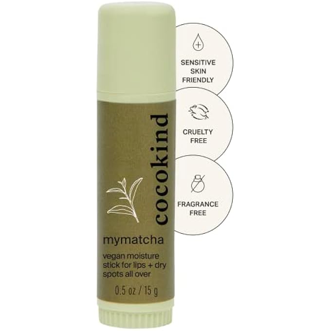 Cocokind MYMATCHA ALL-OVER MOISTURE STICK, LIP BALM AND EYE CREAM FOR DRY SKIN, WITH ORGANIC COCONUT OIL AND BEESWAX, GREEN TEA MASK STICK - Image 1
